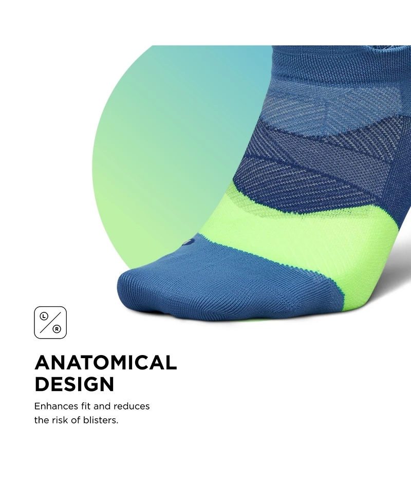 Feetures Men's Elite Ultra Light Cushion Ankle Socks - Sport Sock with Targeted Compression