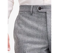 Ted by Baker Men's Modern-Fit Stretch Black & White Wool-Blend Suit Separate Pants