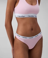 Calvin Klein Women's Modern Logo Thong Underwear QD5043