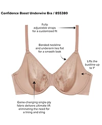 Wacoal Women's Confidence Boost Underwire Bra 855380