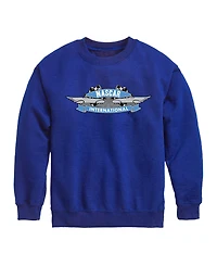 Nascar Big Boys Logo Graphic Crew Fleece Sweatshirt