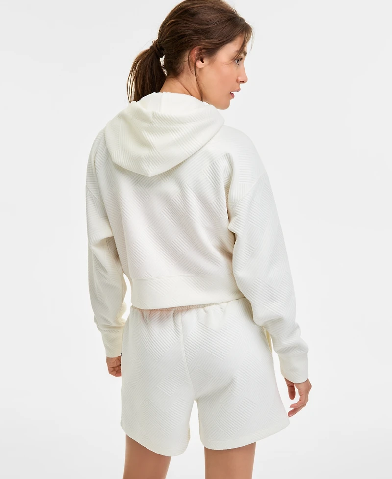 Starter Women's Geo Jacquard Cropped Full-Zip Hoodie