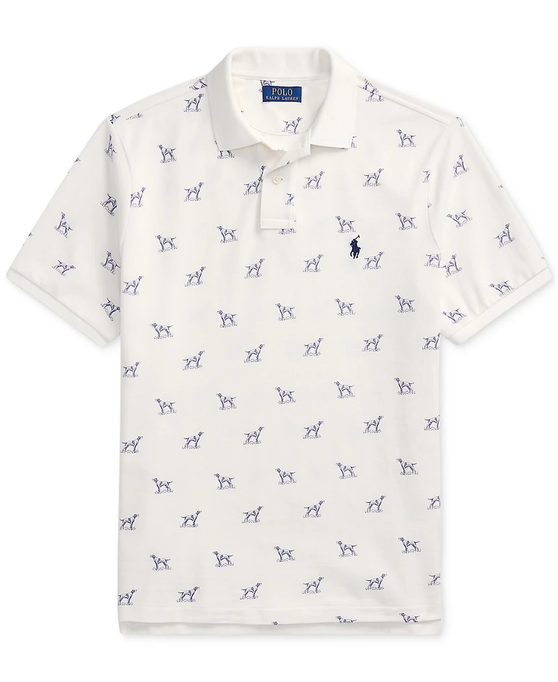 Polo Ralph Lauren Men's Classic-Fit Dog-Print Mesh Shirt