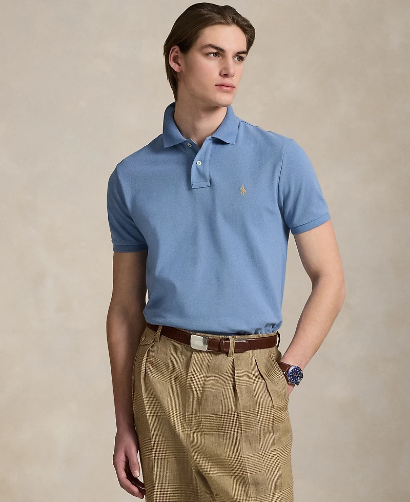 Polo Ralph Lauren Men's Cotton Custom Slim Fit Mesh Shirt