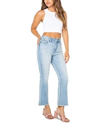 Celebrity Pink Juniors' Mid-Rise Cropped Kick-Flare Jeans