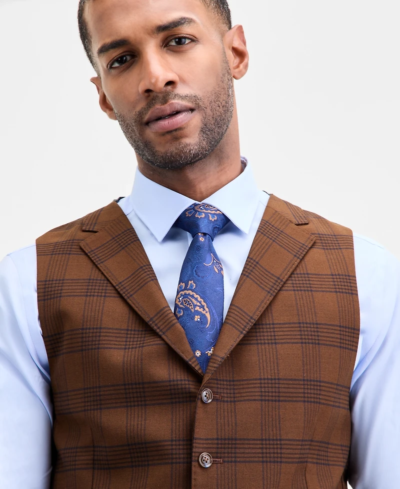 Tayion Collection Men's Classic-Fit Suit Separate Vest