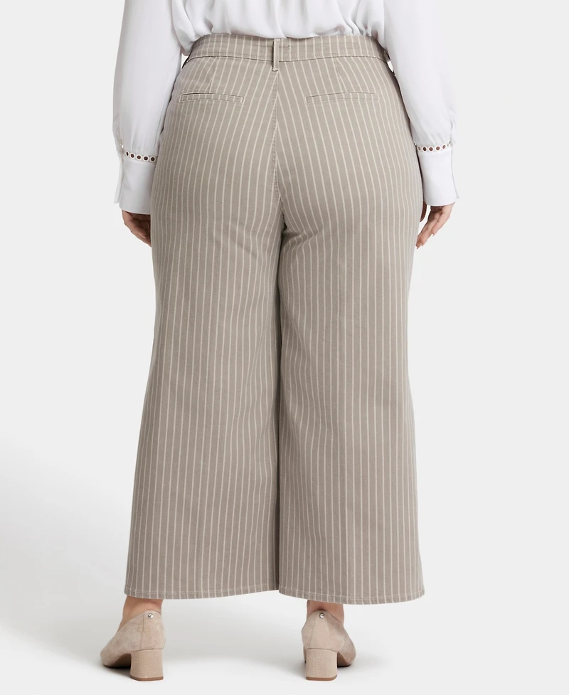 Nydj Plus Mona Wide Leg Trouser Ankle Jeans