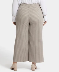 Nydj Plus Mona Wide Leg Trouser Ankle Jeans