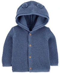 Carter's Baby Boys Cotton Hooded Cardigan