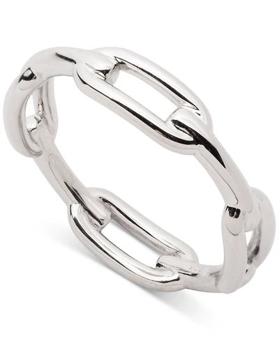 Lauren Ralph Lauren Sterling Silver Link Stack Ring
