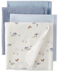 Carter's Baby Cotton Receiving Blankets, 4 Pack