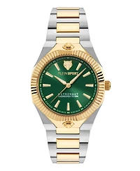 Plein Sport Women's Metronaut Three Hand Quartz Two-Tone Bracelet Watch, 36mm