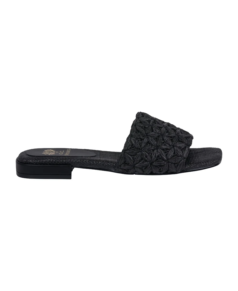 Gc Shoes Women's Kendra Woven Single Band Flat Sandals