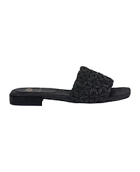 Gc Shoes Women's Kendra Woven Single Band Flat Sandals