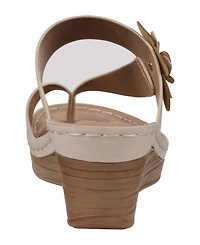 Gc Shoes Women's Taryn Floral Wedge Sandals