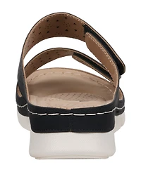 Gc Shoes Women's Verna Adjustable Double Strap Footbed Sandals