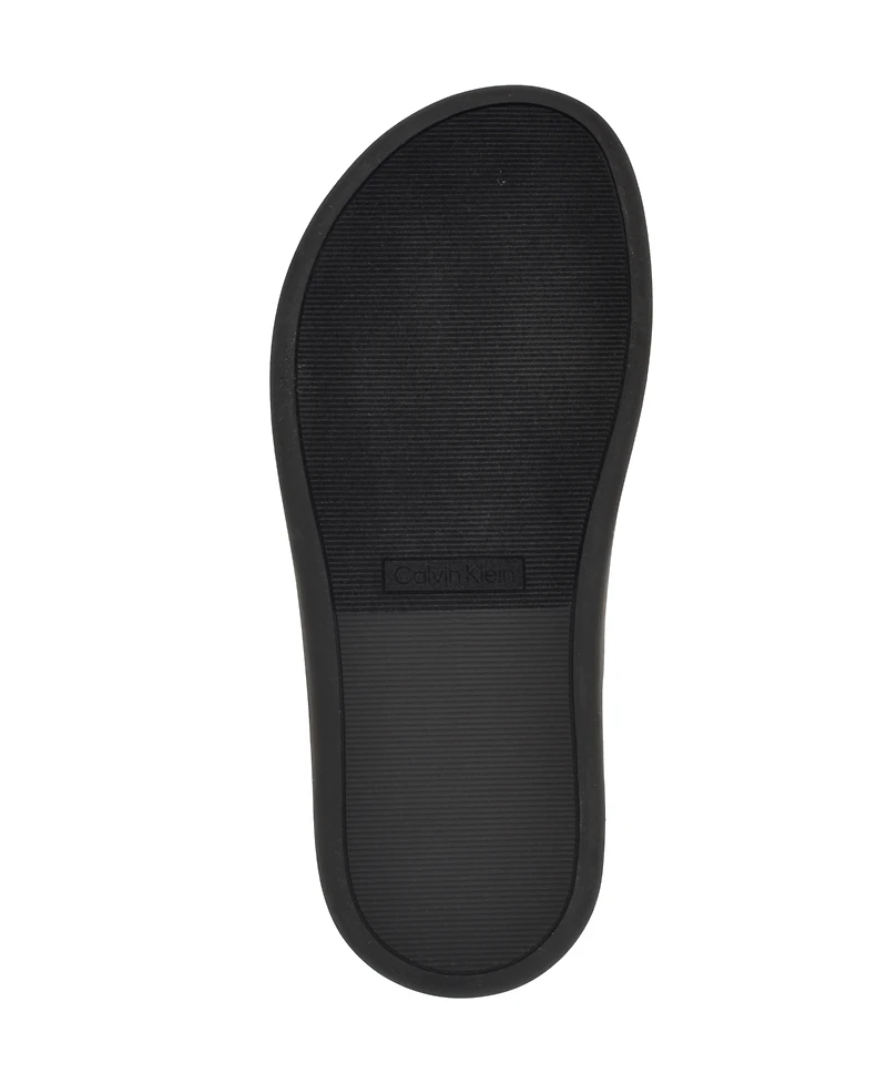 Calvin Klein Women's Pacen Woven Crisscross Flat Sandals