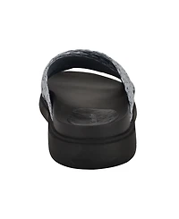 Calvin Klein Women's Pacen Woven Crisscross Flat Sandals