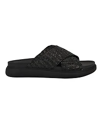 Calvin Klein Women's Pacen Woven Crisscross Flat Sandals