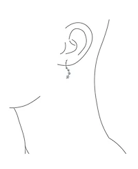 Bling Jewelry Classic Dangle Chandelier Earrings with Cz Solitaire in Sterling Silver