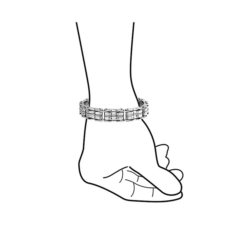Bling Jewelry Heavy Bicycle Chain Bike Link Bracelet Stainless Steel