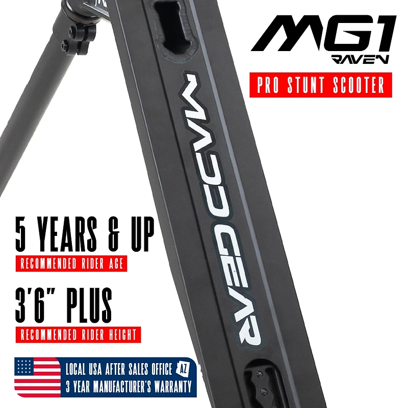 Pro Stunt Scooter for Kids Ages 5 - 12 – Lightweight Durable Trick Scooter for Skatepark and Street – Madd Gear MG1