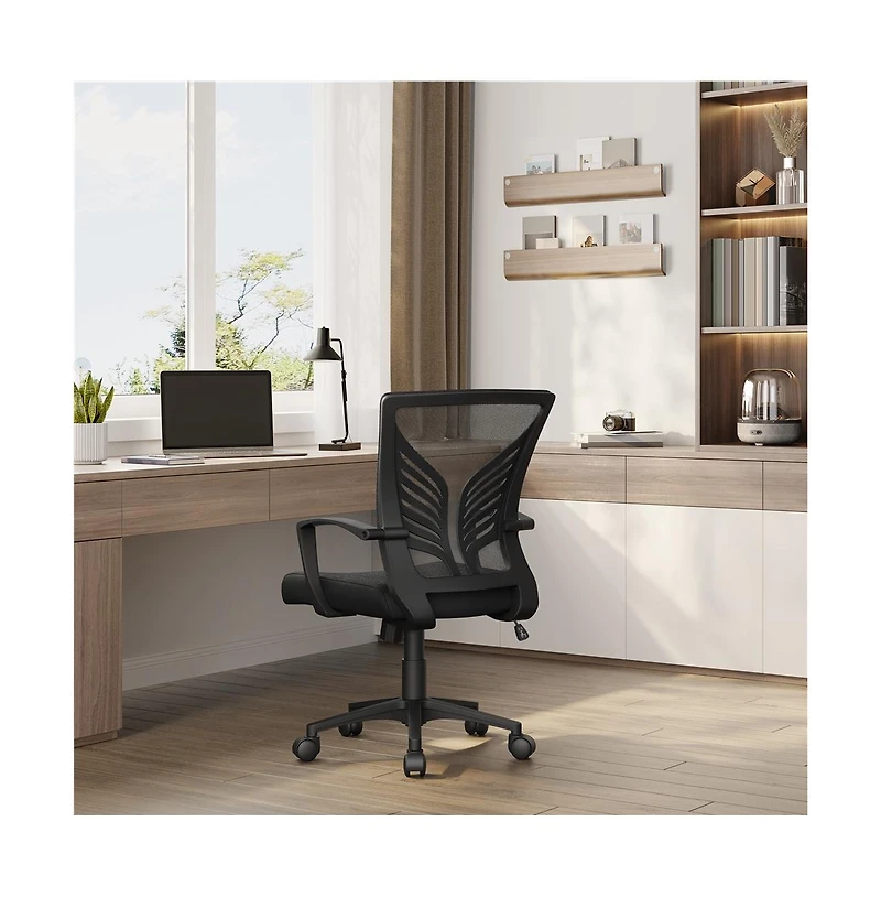 Yaheetech Set of 2 Adjustable Reclining Mesh Office Chairs