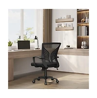 Yaheetech Set of 2 Adjustable Reclining Mesh Office Chairs