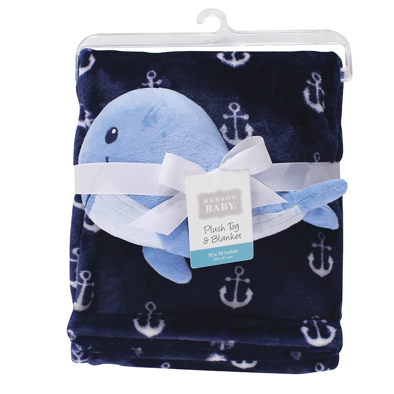 Hudson Baby Unisex Plush Comfort Set Unisex Blanket & Toy