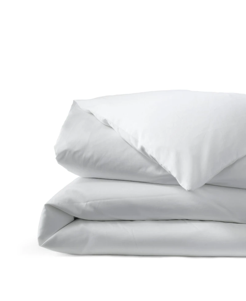 Lands' End 400 Thread Count Premium Supima Cotton No Iron Sateen Duvet Bed Cover