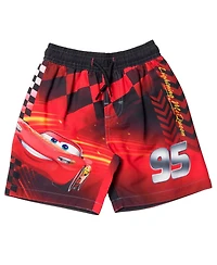 Cars Toddler Boys Disney Pixar Lightning McQueen Rash Guard and Swim Trunks Outfit Set