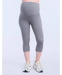 Motherhood Maternity Over the Belly Active Capri Legging