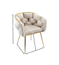 Modern Luxury Velvet Single Sofa Chair Set for Lazy Person