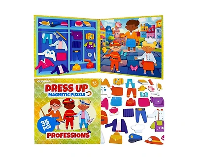 Quokka Magnetic Dress-Up Dolls for Girls Boys with 35 Magnetic Pieces for Kids 3-5