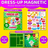 Quokka Magnetic Dress-Up Dolls for Girls Boys with 35 Magnetic Pieces for Kids 3-5