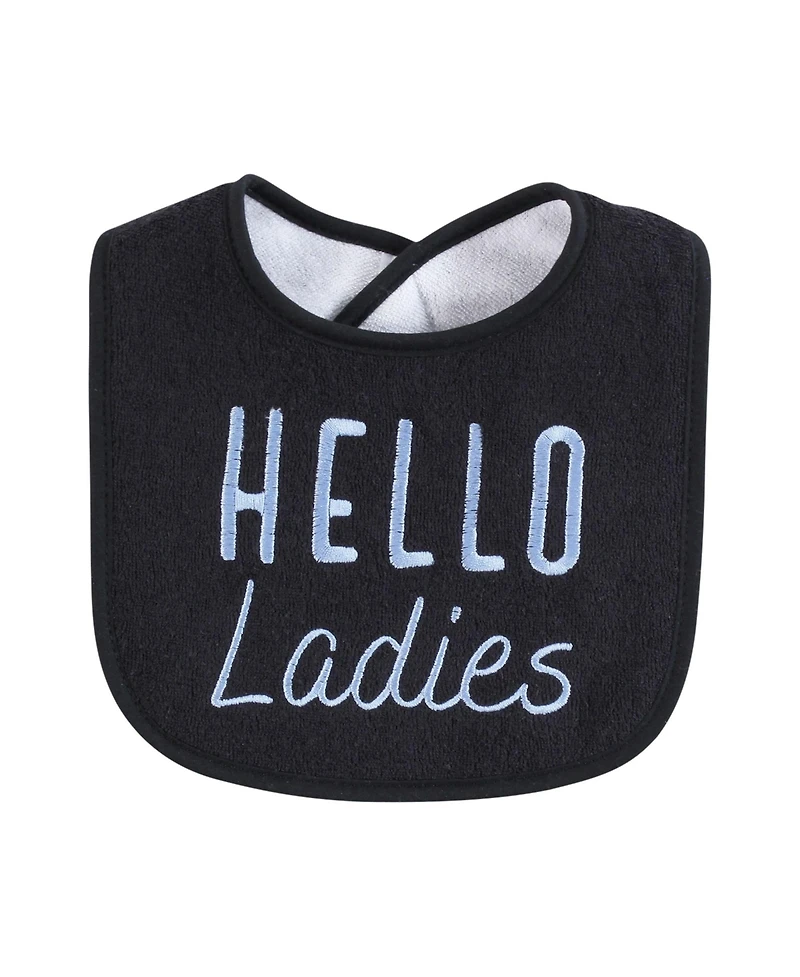 Hudson Baby Boys 4Pk Fiber Filled Bibs
