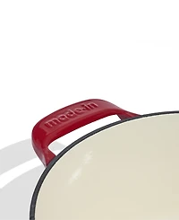 Made Enameled Cast Iron 5.5-Quarts Round Dutch Oven with Lid