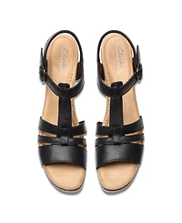 Clarks Collection Women's Seannah Madi Wedge Sandals