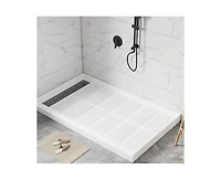 Casainc 60"W X 36"D Smc Single Threshold Shower Base Anti-Slip Shower Pan