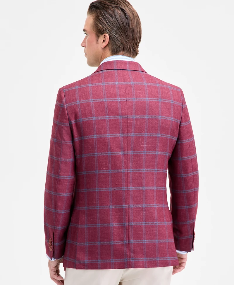 Nautica Men's Modern-Fit Stretch Pattern Sport Coat