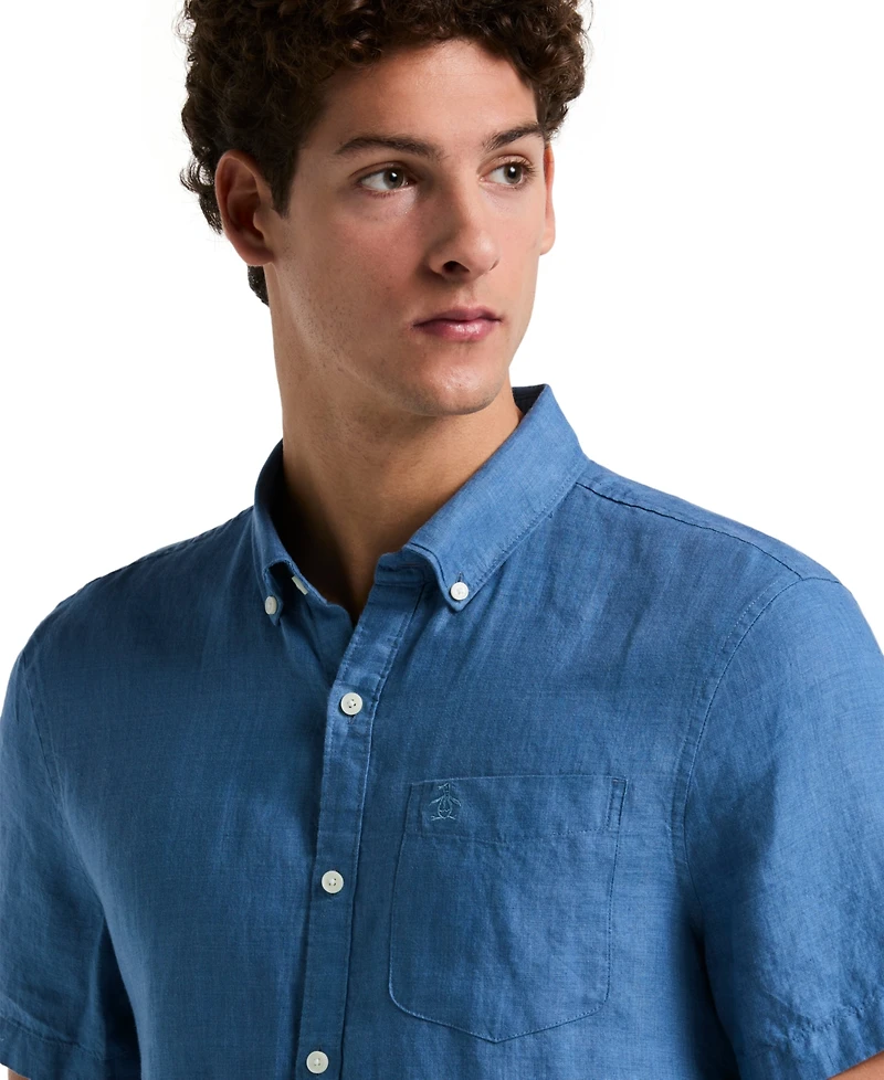 Original Penguin Men's Delave Linen Shirt