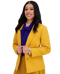 Kasper Women's Faux Double-Breasted Blazer, Regular & Plus Sizes