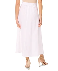 Vince Camuto Women's A-Line Linen-Blend Midi Skirt