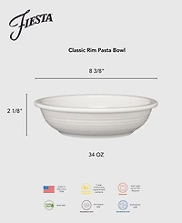 Fiesta Linen Classic Rim Pasta Bowl 34-oz.