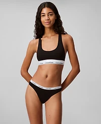 Calvin Klein Women's Modern Logo Thong Underwear QD5043
