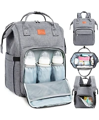 KeaBabies Original Diaper Bag Backpack, Multi-Functional Baby Bags with Changing Pad