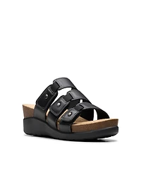 Clarks Collection Women's Calenne Lily Wedge Sandals