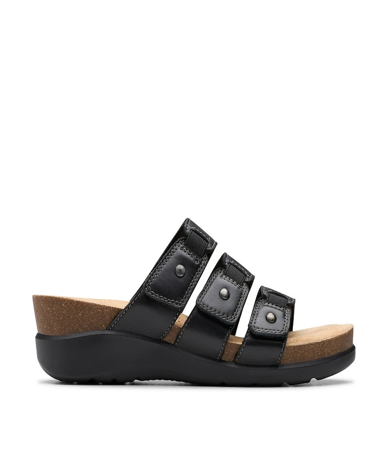 Clarks Collection Women's Calenne Lily Wedge Sandals