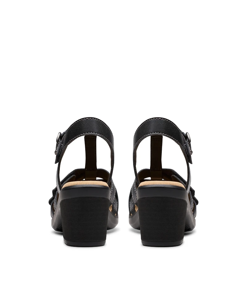 Clarks Collection Women's Emily2 Rose Block Heel Sandals