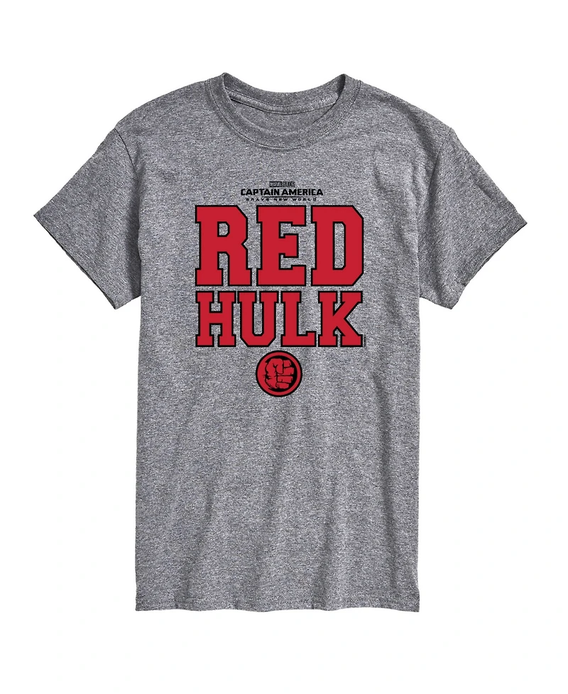 Airwaves Men's Captain America Brave New World Red Hulk Short Sleeve T-Shirt